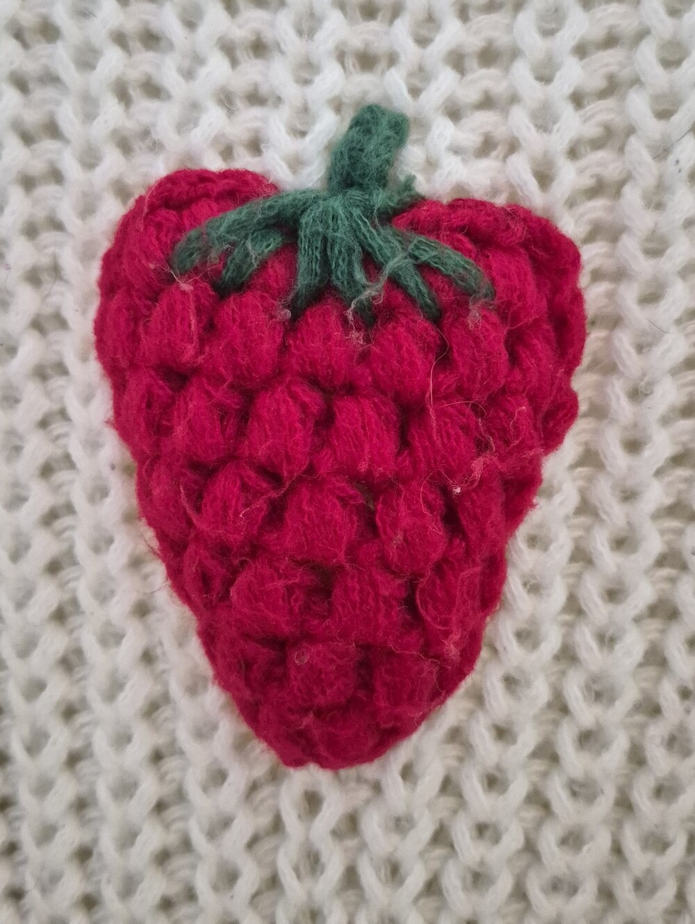 Strawberry Chucky Unique sweater Trendy Crochet One Size Medium 8 Womens - Picture 4 of 13